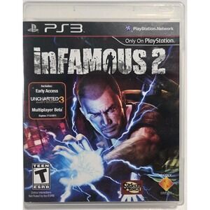 Infamous 2 (Sony PlayStation 3, 2011) Complete with Manual Video Games